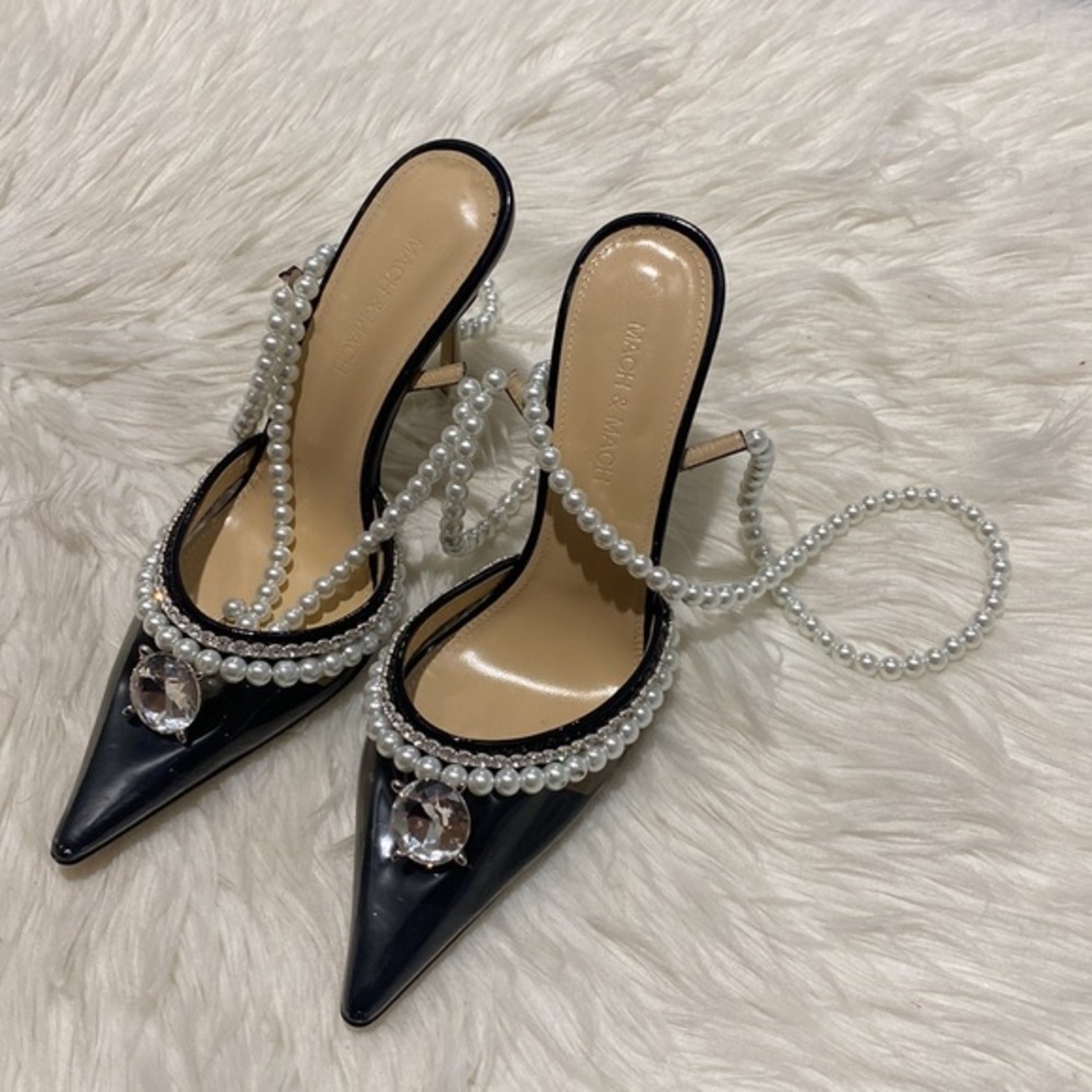 Mach & Mach Diamond of Elizabeth‎ embellished pvc pump size 37.5EU - Picture 13 of 13
